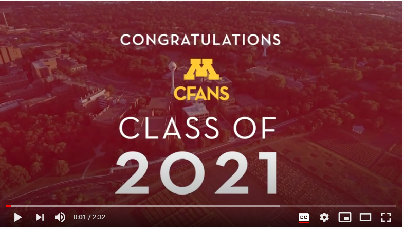 Congratulations CFANS Class of 2021