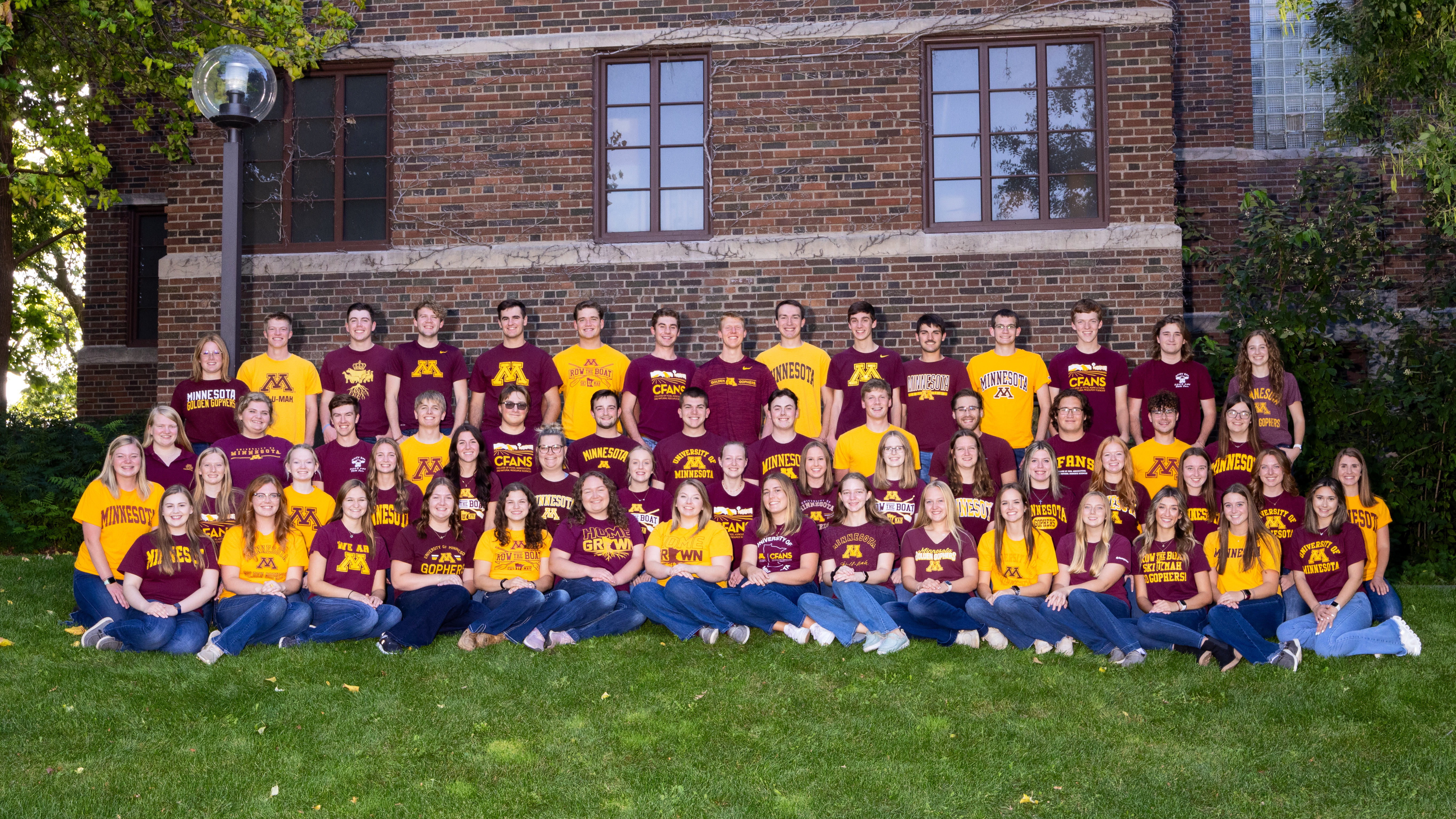 Group shot of Gopher Dairy Club members. 