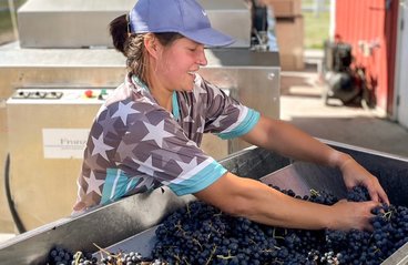 Paige Bouc, winemaker at Fountain Hill Winery and Vineyard in Delano.