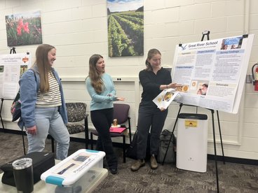 Students present their project