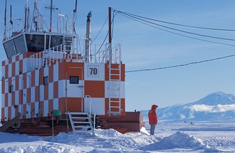 McMurdo research facility in Antarctica.
