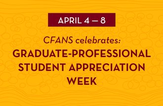 Graduate-Professional Student Appreciation Week graphic.